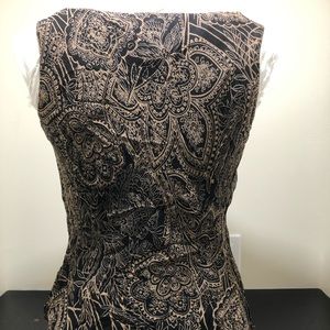 ECI NY Petite silk sleeveless draped blouse top shell Size PS EUC